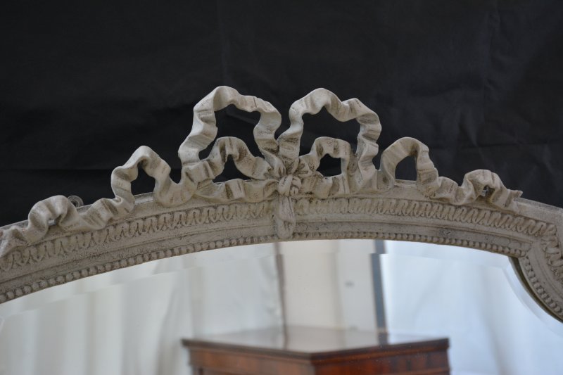 French Antique Wall Mirror H140cm - Image 7